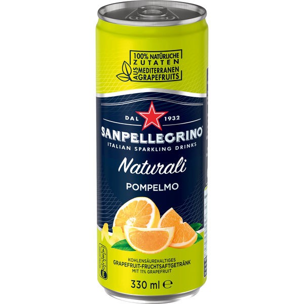 24 canettes de Sanpellegrino Naturali Pompelmo 0.33L inc. 6,00 € de caution aller simple pour limonade