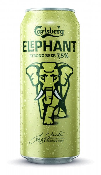 24 bidons de 0,5 litre Carlsberg Elephant Beer Starkbier 7,5% vol EINWEG