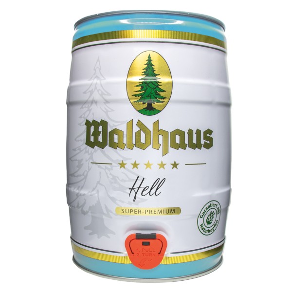 Waldhaus hell Maison forestière lumineuse 5 litres 4,6% vol. fût de fête