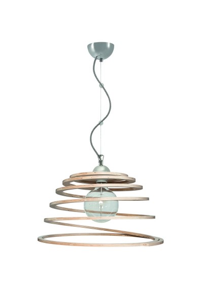 Lampe suspension LAMPEX Reno 1 métal / bois 80 x 44 cm