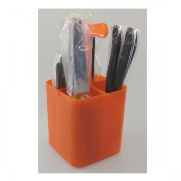 Couverts 17 pcs d'orange homme de la torche