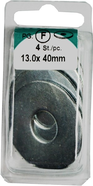 Rondelles de corps galvanisé 13, 0 x 40 mm