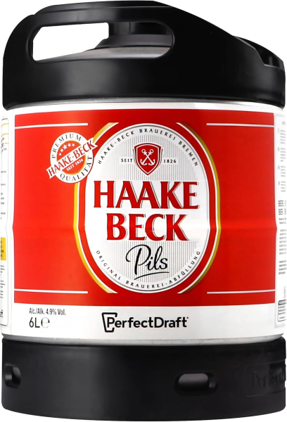 Haake Beck's Pils Perfect Draft, fût de 6 litres, 5 % vol., rechargeable