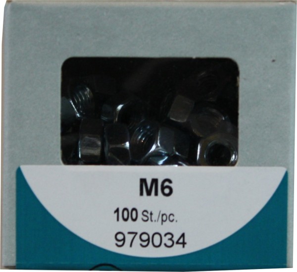 M6 de zinc plaqué noix hexagonal