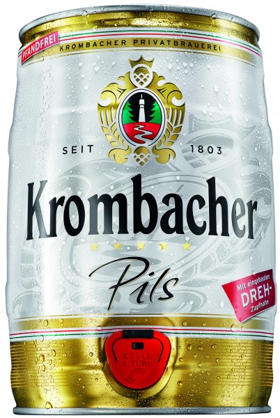 Krombacher cerveza blanca de levadura 5 litres de 4,8% vol