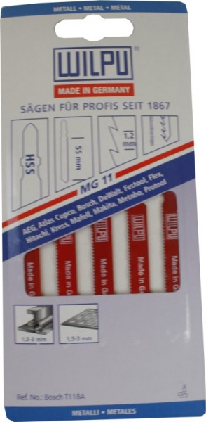 Les lames de scie sauteuse mg 11 a. 5 PCs.