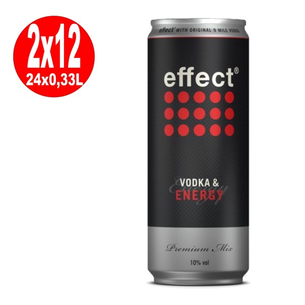 2 x effet Vodka & Energy 10% vol. Boîte de 12 x 0,33 l UNE MANIÈRE