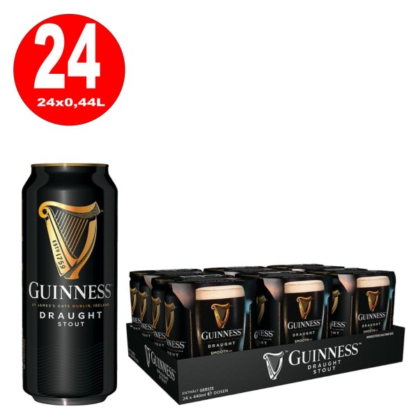 Guinness Draft Can latas de 24x440 ml 4.2% vol.alc.