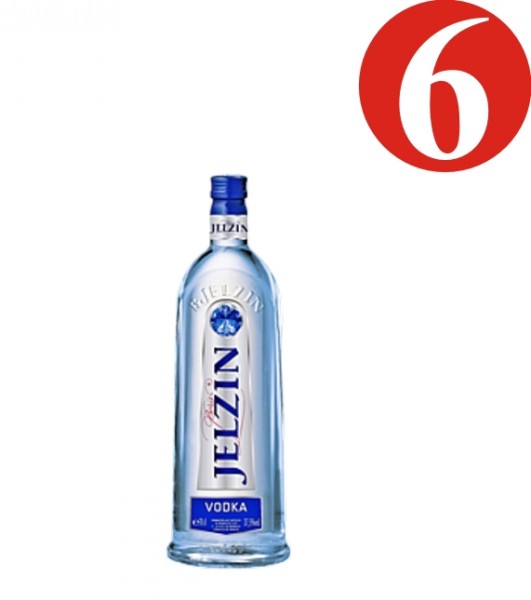 6x Boris Yeltsin vodka 37,5 %
