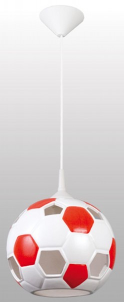 LAMPEX lampe suspension Pi? Ka rouge en céramique 115 x 22 cm