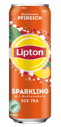 Lipton Sparkling Peach CarbonatedTea 24 x 0.33L Can BBD-04/23 - Reduced