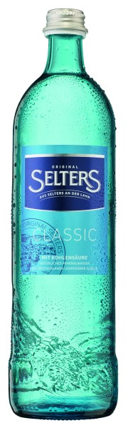 12 bouteilles en verre Selters Original Classic de 0,75 l dans un carton consigné réutilisable