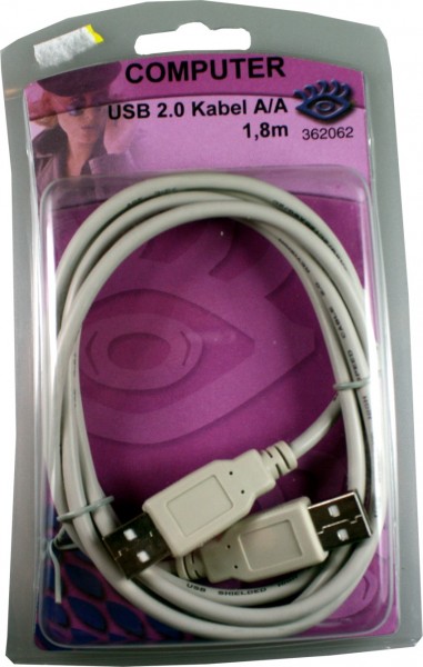 Câble USB 2.0 A/A 1, 8 m