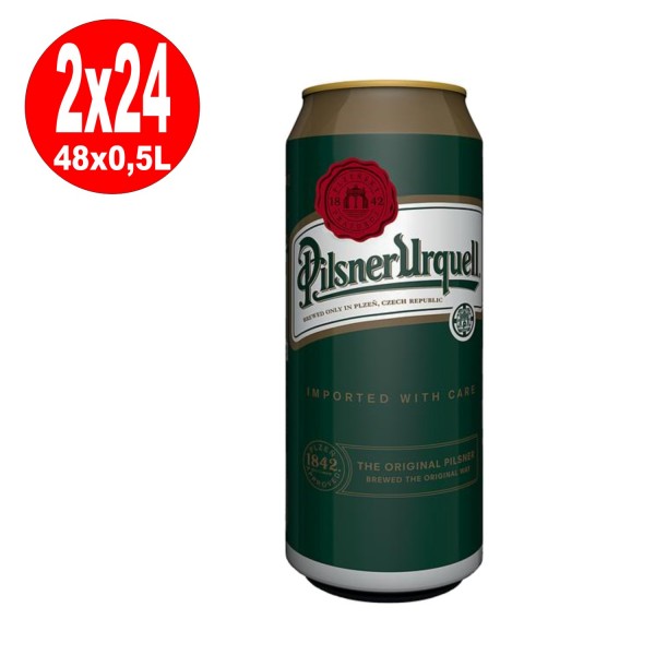 2 bidons Pilsner Urquell 24 x 0,5 L = 48 4,4% vol UNE MANIÈRE