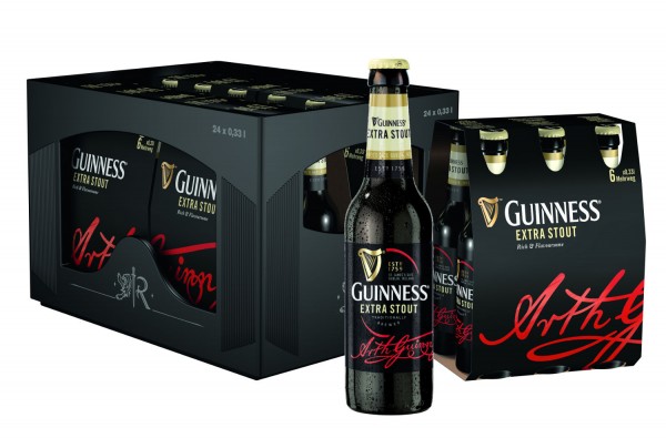 24 x Guinness Extra Scout 0.33 litres de volume de 4,1%. cas d'origine