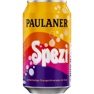 24 bidons jetables Paulaner Spezi 0,33L