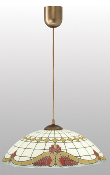 LAMPEX lampe suspension PVC / verre 105 x 40 cm