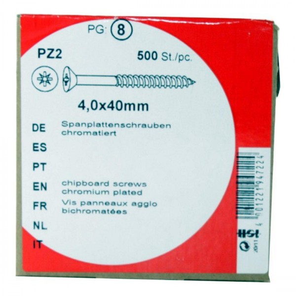 Agglomérés vis Pozidrive HW arséniate de 0x40mm 4, 500