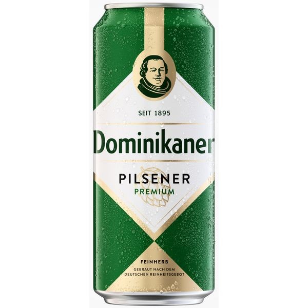 24 canettes de 0,5 L Dominikaner Pilsener Premium 4,8 % Vol._Consignation à usage unique