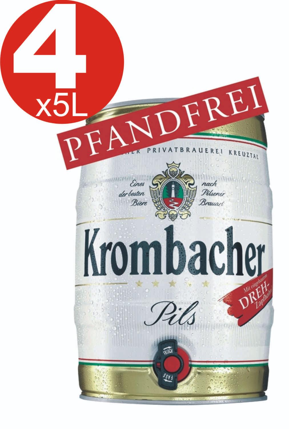 Krombacher Pils - Fût de 5L Non Compatible avec Beertender, Achat bière en  ligne