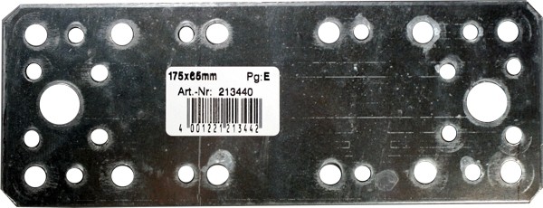 Les connecteurs plat galvanisé 175x65mm
