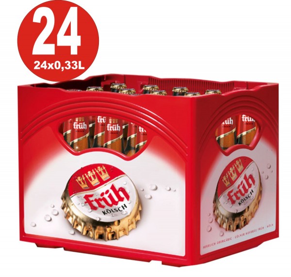 24 x Früh Kölsch 0,33 Boîte d'origine 4,8% en volume Alc. MULTIPLE