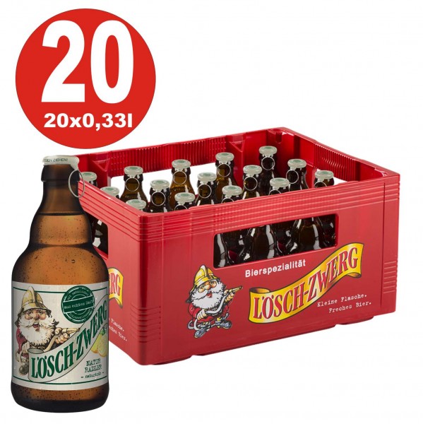 20 x Loeschzwerg NaturRadler 0,33l 2,6% vol. cas d'origine