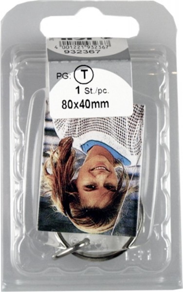 Porte-clé photo transparent