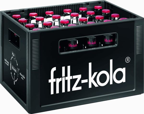 24 bouteilles Fritz-Kola zéro sucre SuperZero 0,33 L avec consigne consignée