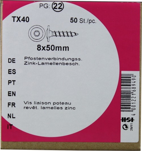 Après connexion vis 8x50mm