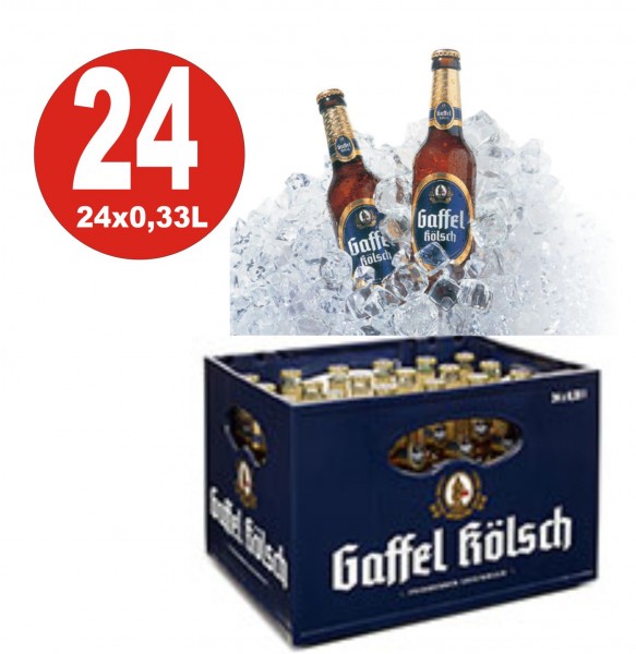 24 x Gaffel Koelsch 0.33 Boîte d'origine 4.8% Vol.