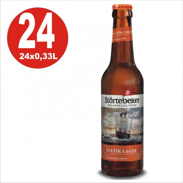 24 x Stoertebeker Baltik-Lager 0,33 Original box 5,5% Vol. Alc