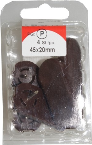 Chaire de glisse en plastique 45x20mm brun