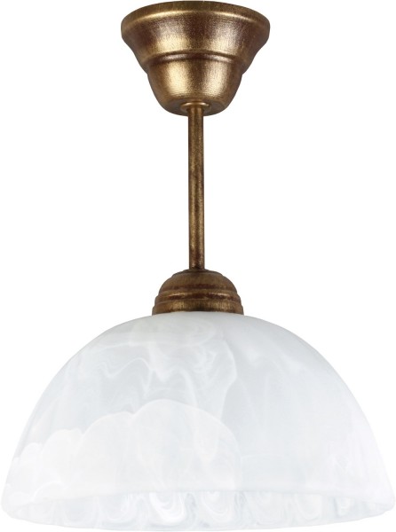 lampe suspension LAMPEX 066 / Z B + Z métal / verre 30 x 22 cm