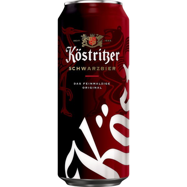 24 canettes de 0,5 L de Koestritzer Schwarzbierc 4,8 Vol._BBD-REDUCED: 30.9.23