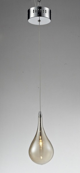 Lampe suspension LAMPEX Ferrara 1 métal / verre 120 x 10 cm