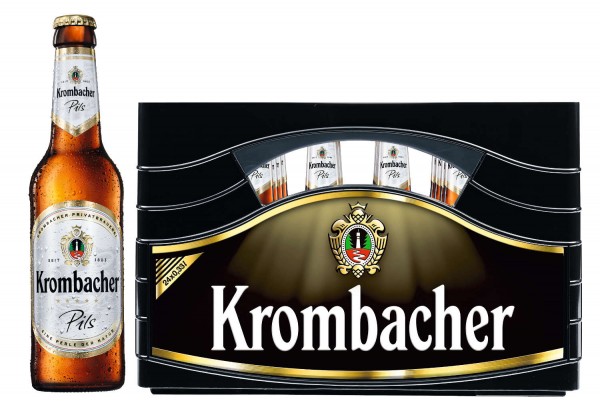 24 x Krombacher Pils 0,33l 4,8% vol.carton de bouteille