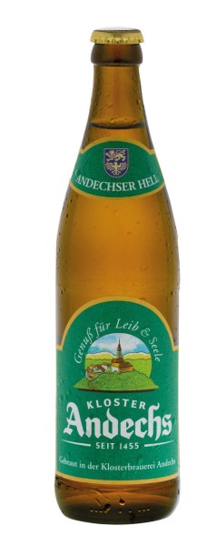 12 x Andechser Vollbier hell 0,5 l - 4,8% vol. Boîte d'origine d'alcool