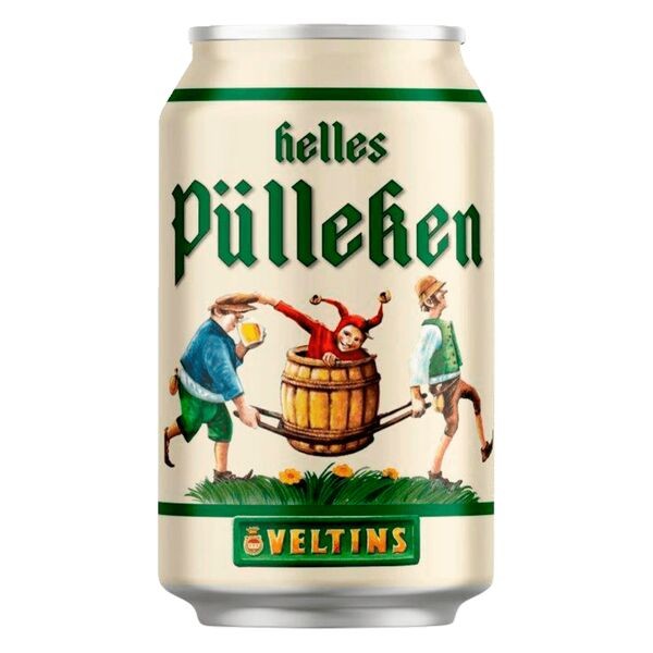18 x Veltins Helles Pülleken 0,33 litres 5,2% vol. Boîte d'origine incluant une consigne réutilisable