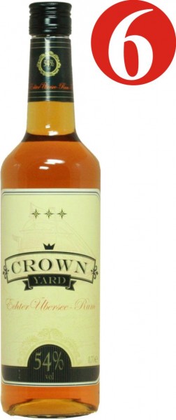 6x Couronne rhum brun 54 % de triage.