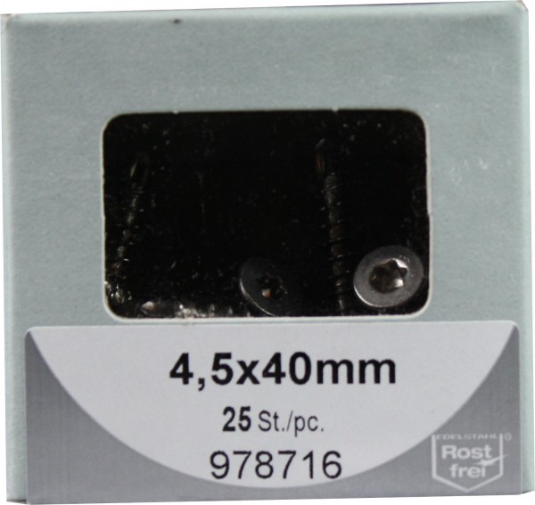 Agglomérés vis Torx avec Bohrsp. acier inoxydable 4, 5x40mm