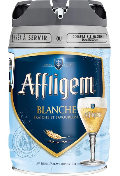 Affligem Blanche, bière blanche en fût de 5 litres, pression incluse, 4,8 % vol.
