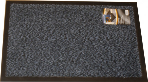 Coronet 3 pièces absorbant la saleté Finca, Set, 60 x 40 cm, Bleu / Marron / Gris, Taille unique