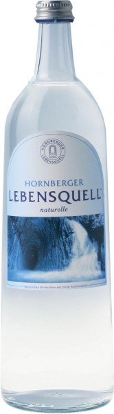 2 x Hornberger Lebensquell naturelle 6 x 1 litre de verre soluble encore bouteille boÃ®te d'origine