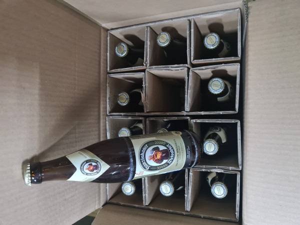 12x Franziskaner levure bière de blé naturellement trouble 0,5L 5,0% vol. dans un carton d'expédition RÉUTILISABLE