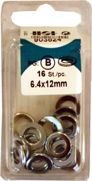 Les laveuses u galvanisé 6, 4x12mm"
