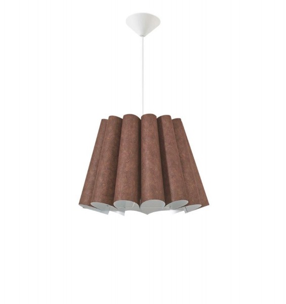 Lampe suspension LAMPEX Genua Z2 brun PVC / PVC ombre 80 x 45 cm