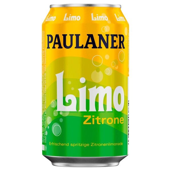 24 canettes Paulaner Limo Lemon de 0,33 L avec consigne à sens unique