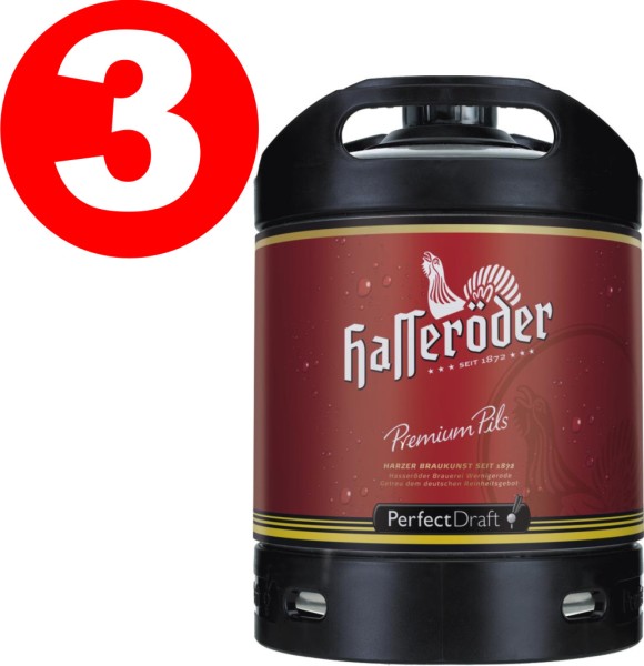 Fut de biere Hasseroeder Perfect Draft Permium Pils fût de biere 6 litres 4,9% vol.
