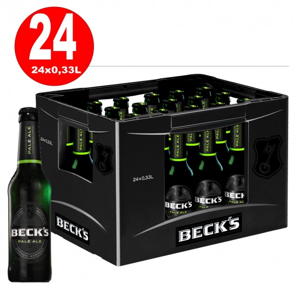 24x Beck's Pale Ale 0,33l -6,3% vol. en boite d'origine